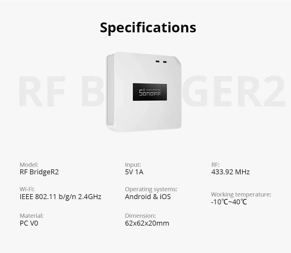 Sonoff RF BridgeR2