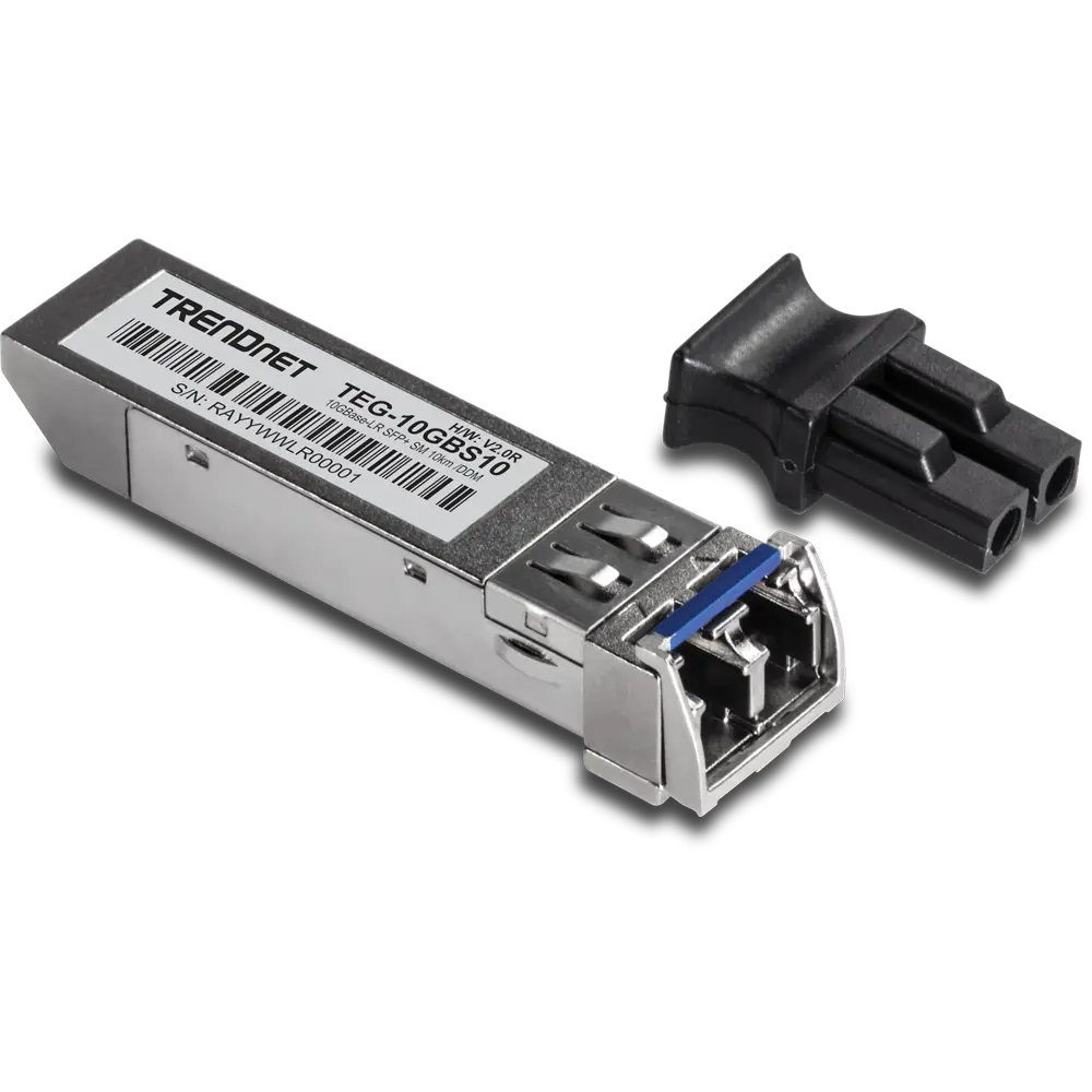 TRENDnet 10GBASE-LR SFP+ Single Mode LC Module 10 km (6.2 miles) with DDM