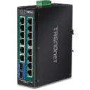 TRENDnet 16-Port Industrial Gigabit PoE+ DIN-Rail Switch TI-S48048
