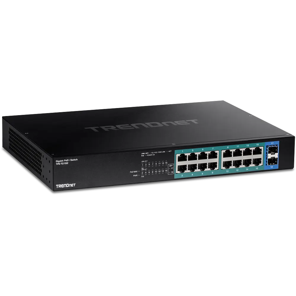 [TPE-TG182] TRENDnet 18-Port Gigabit PoE+ Switch