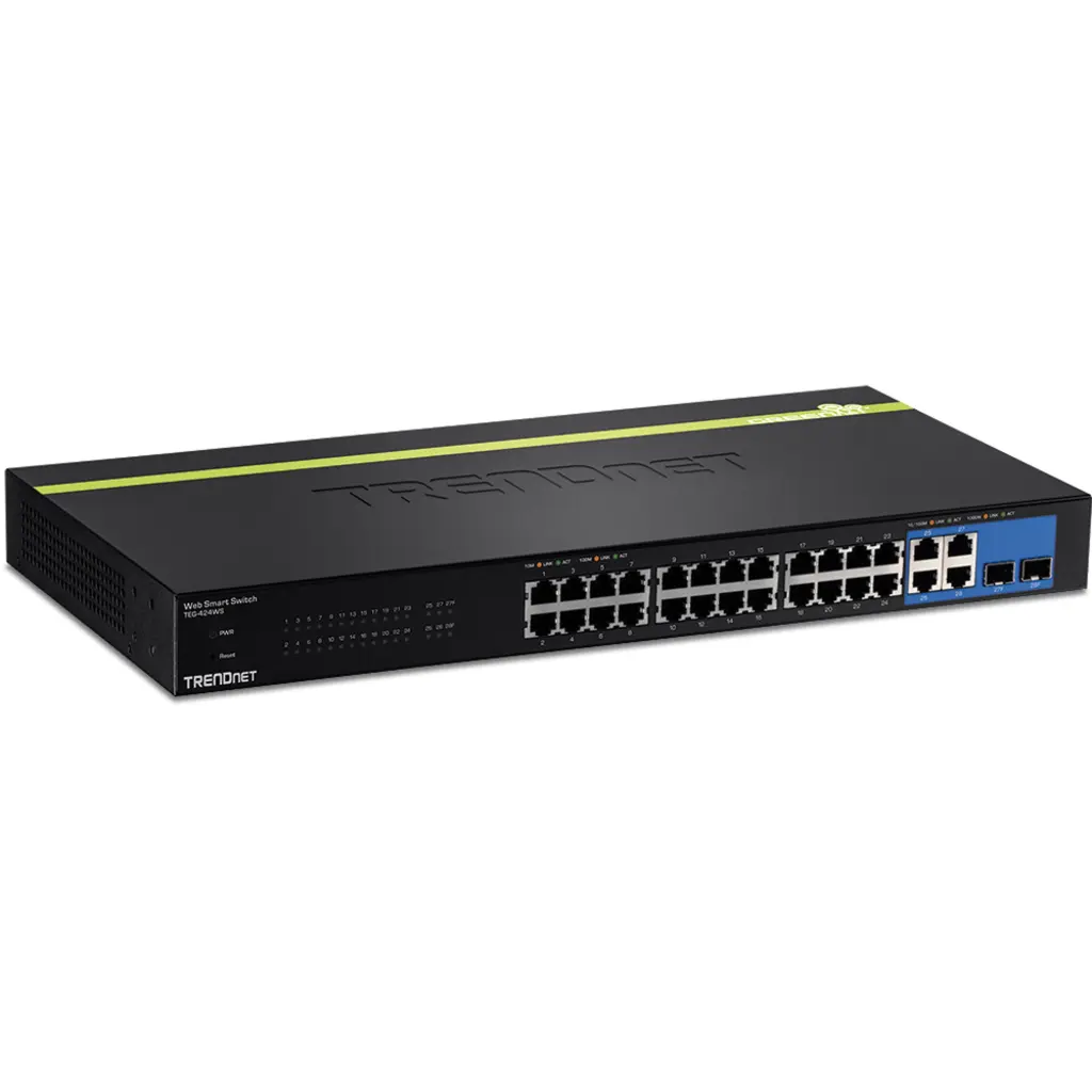 [TEG-424WS] TRENDnet 24-Port 10/100 Mbps Web Smart Switch