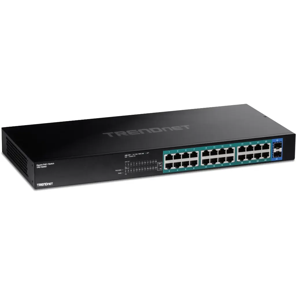 [TPE-TG262] TRENDnet 26-Port Gigabit PoE+ Switch
