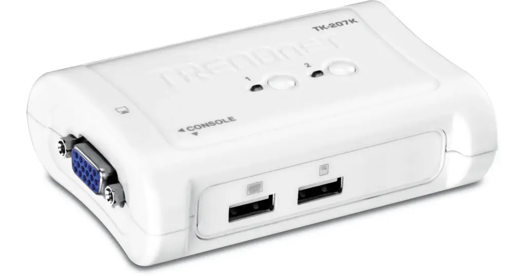 TRENDnet TK-207K 2-Port USB KVM Switch