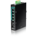 TRENDnet 6-Port Hardened Industrial Gigabit PoE+ Layer 2 Managed DIN-Rail Switch-TI-S24048-48VDC3000
