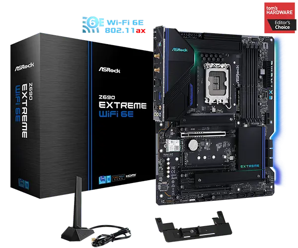 [90-MXBHP0-A0UAYZ] ASRock Z690 Extreme WiFi 6E Intel 12th Gen ATX Motherboard