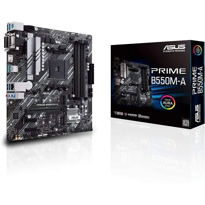 ASUS Prime B550M-A  AMD AM4 3rd Gen Ryzen Micro ATX Motherboard