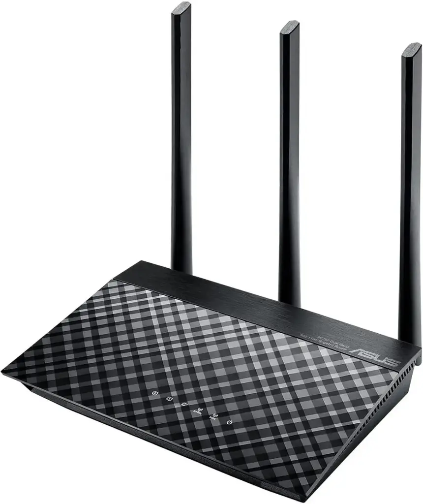 ASUS RT-AC53 Dual-Band Wireless AC750 Gigabit Router with 3 External Antenna