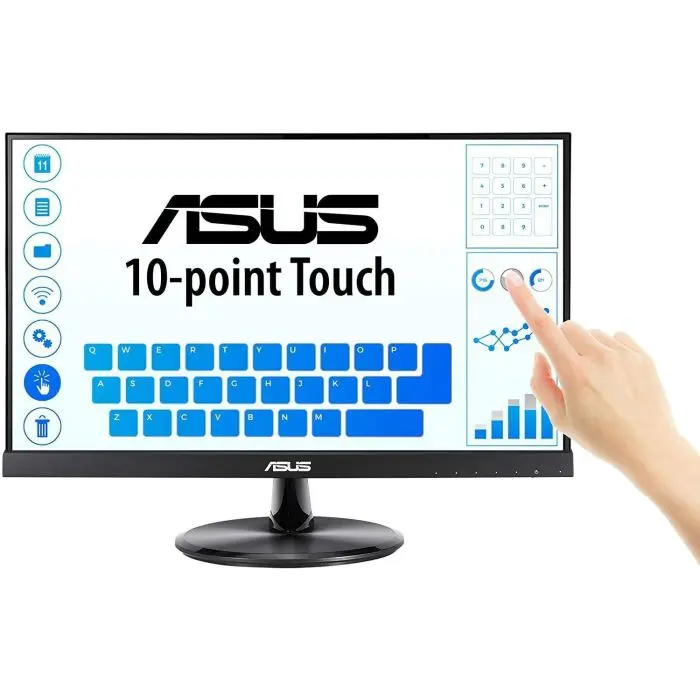 ASUS VT229H 21.5" Monitor 1080P IPS 10-Point Touch Eye Care with HDMI VGA, Black