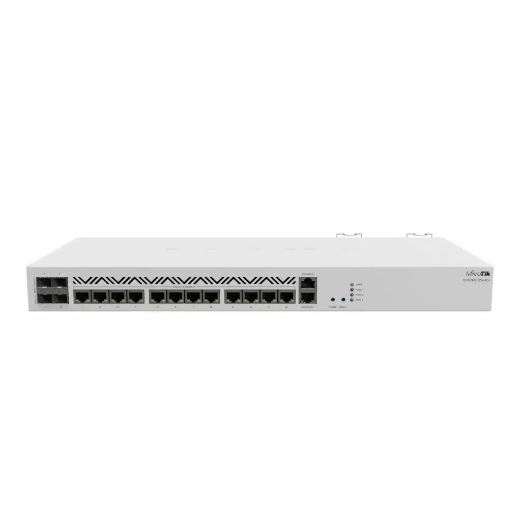 [CCR2116-12G-4S+] MikroTik CCR2116 4 SFP+ Ports Cloud Core Router -With Case