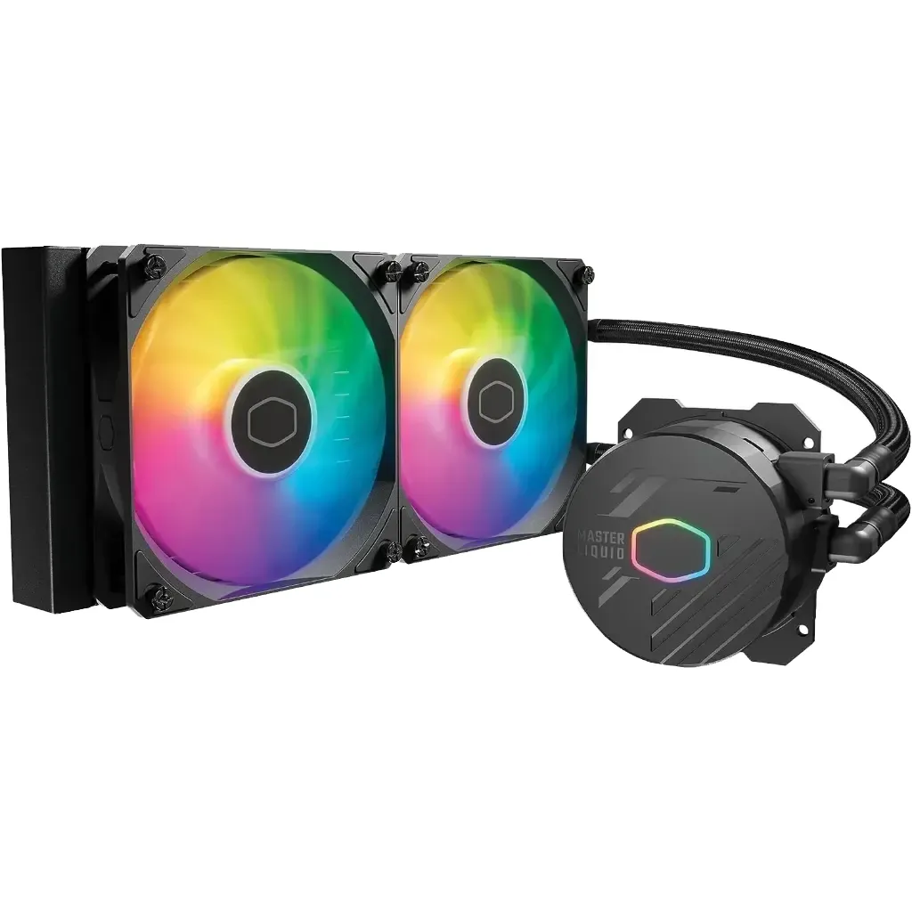 CoolerMaster MasterLiquid 240L Core ARGB CPU Liquid Cooler - Black 