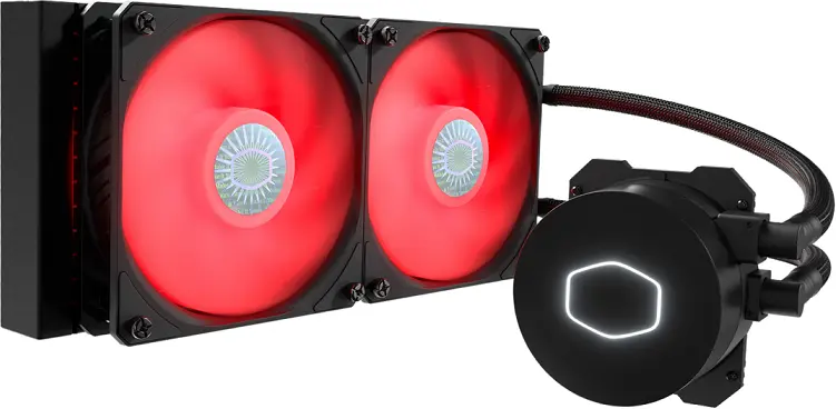 CoolerMaster MasterLiquid ML240L Red V2 - Black 
