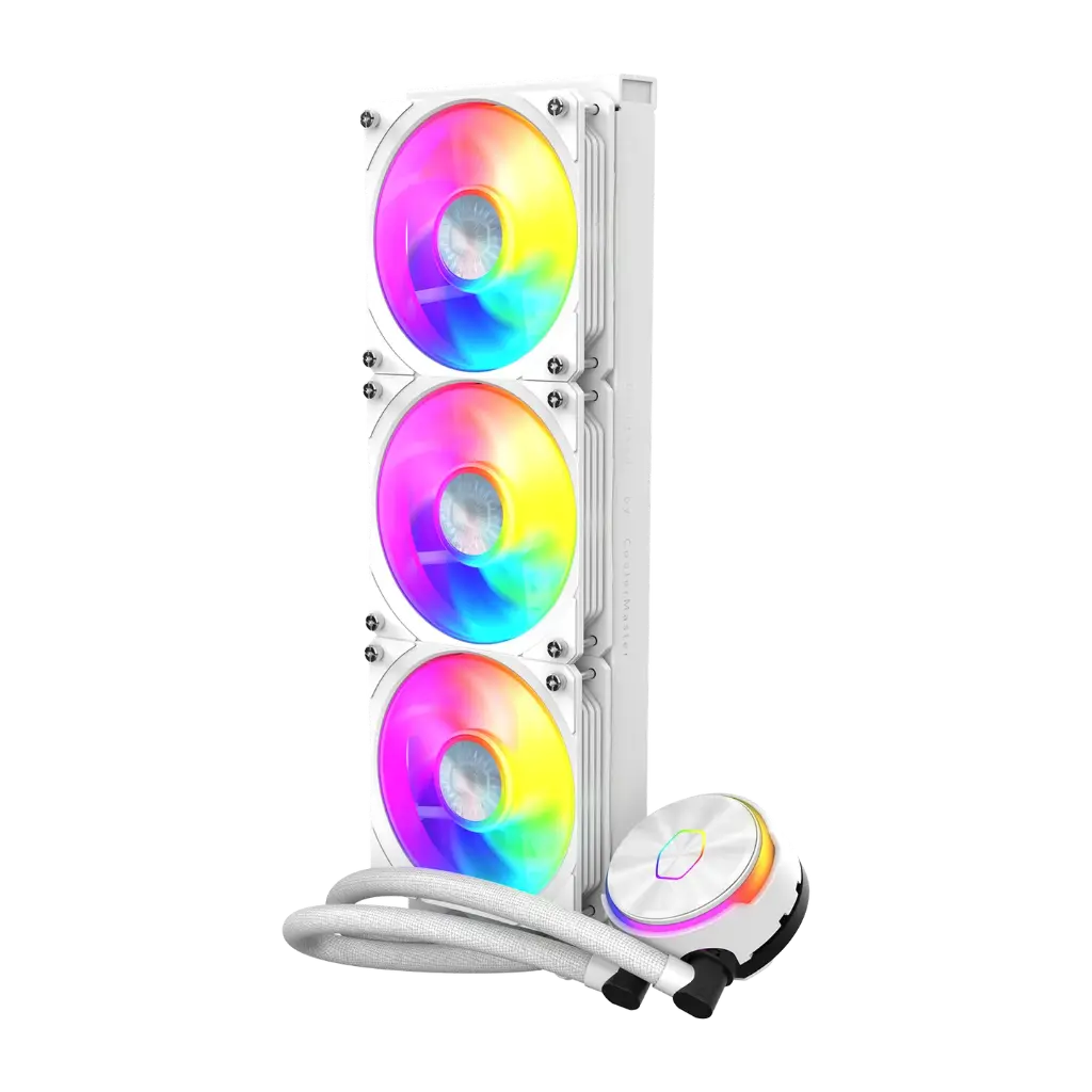CoolerMaster MasterLiquid PL360 Flux  CPU Liquid Cooler -White