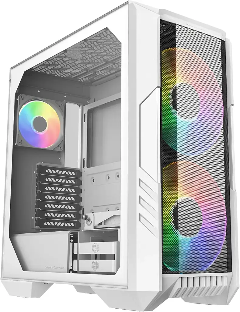 [H500-WGNN-S00] CoolerMaster BOX HAF 500 ARGB White