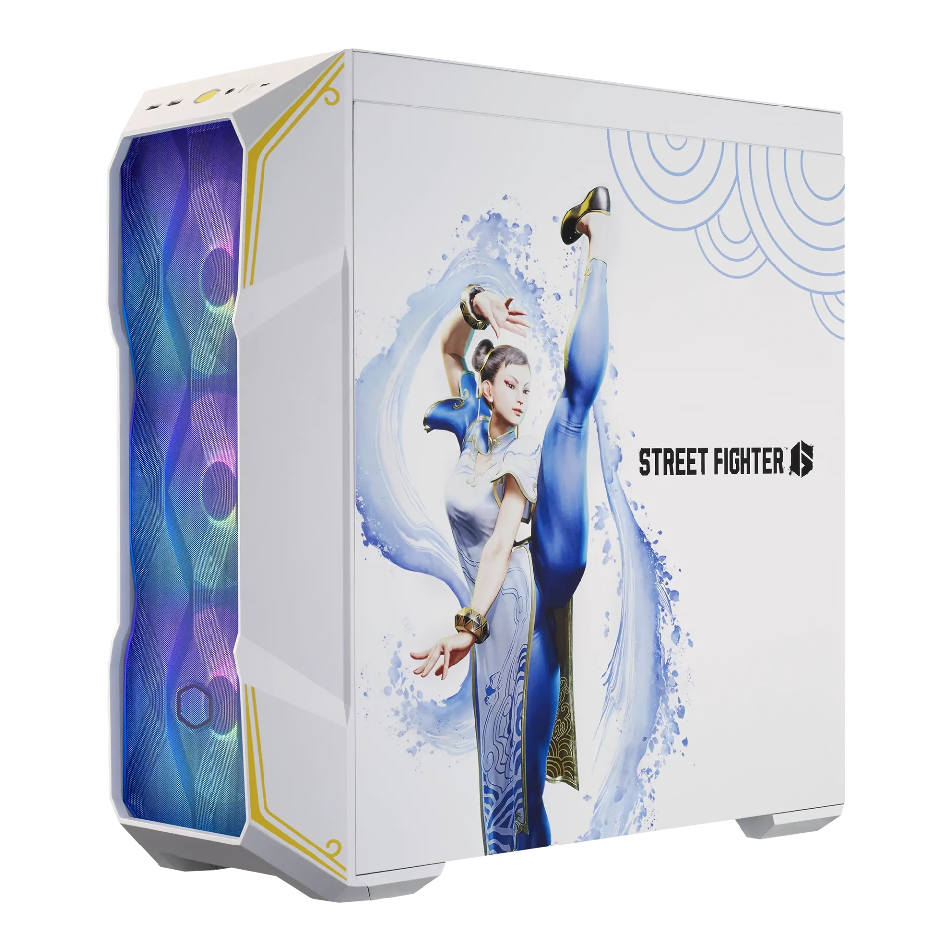 CoolerMaster MasterBox TD500 Mesh V2 - ARGB ATX Mid-Tower PC Case White Chun-Li Edition