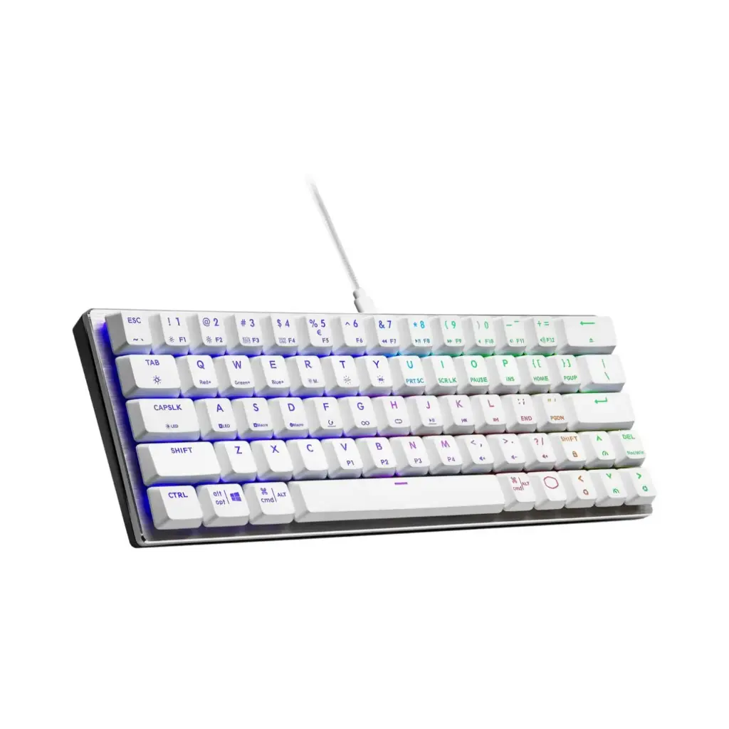 CoolerMaster SK620 ARGB Machanical Keyboard Low Profile Blue -Silver White 