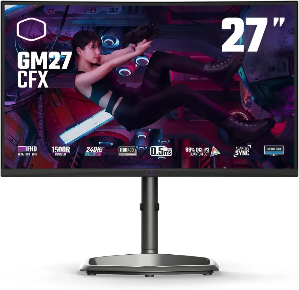 CoolerMaster 27-inch Curved FHD Gaming PC Monitor