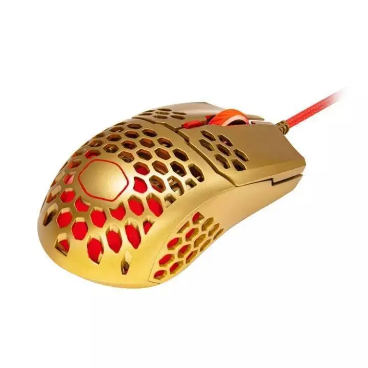 CoolerMaster MM711 RGB Lightweight Wired Gaming Mouse - Golden Red