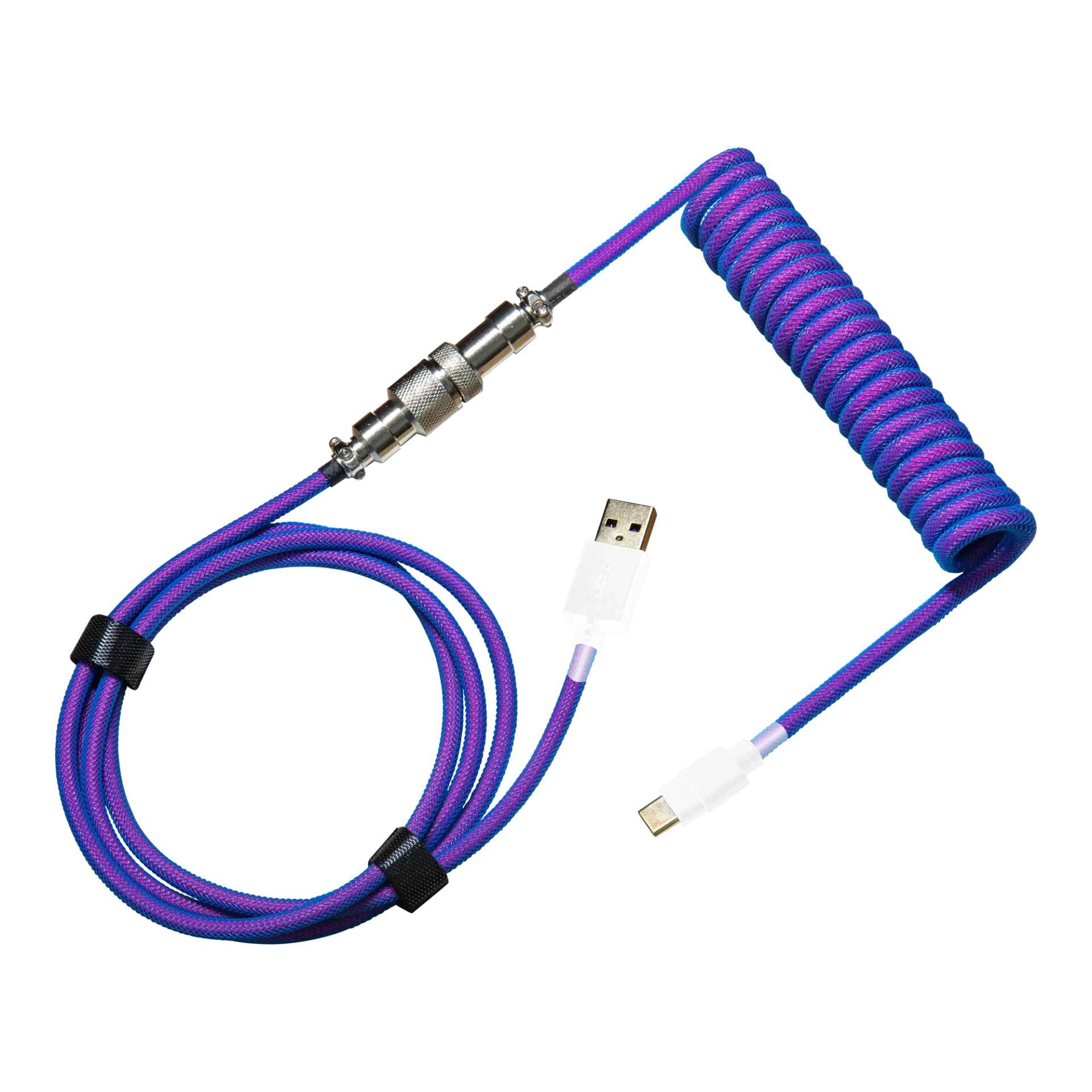 CoolerMaster Coiled Keyboard Cable - Thunderstorm Blue-Purple