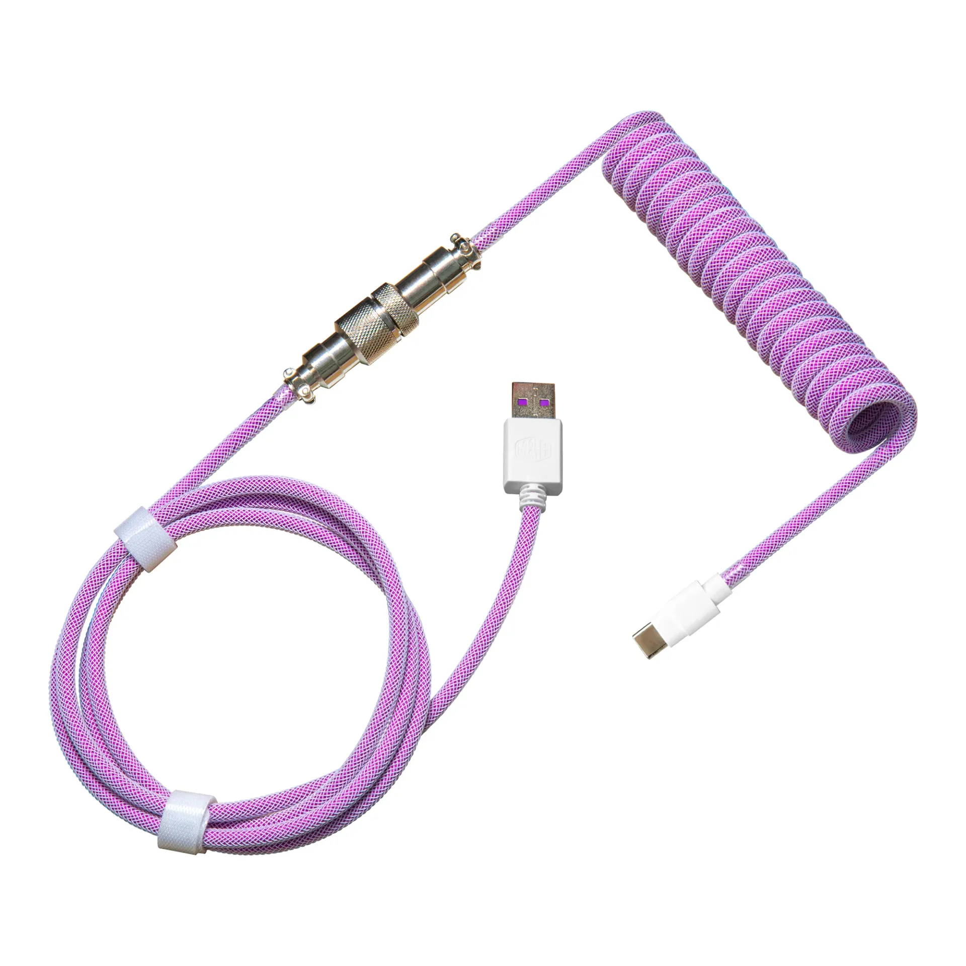 CoolerMaster Coiled Keyboard Cable - Dream Purple
