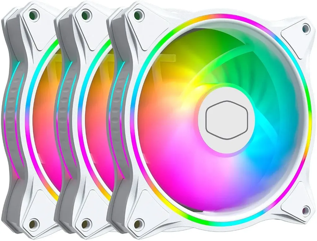 CoolerMaster MasterFan MF120 Halo 3in1 White edition - 3 Pack