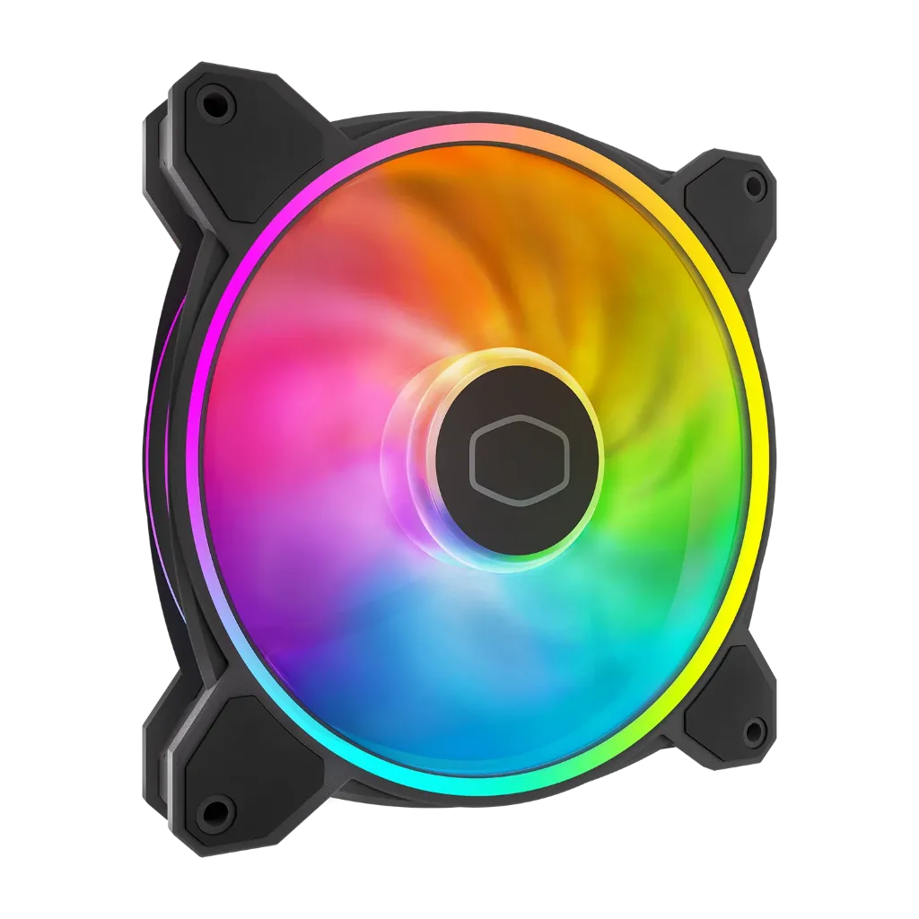 [MFL-B4DN-16NP2-R2] CoolerMaster MasterFan MF140 Halo2 Fan Duo-Ring ARGB Gen 2 LED Rings - Black