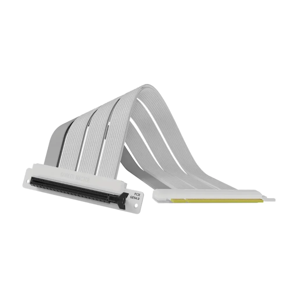 [MCA-U000C-WPCI40-300] CoolerMaster Riser Cable PCI-e 4.0 x16 - 300mm - White