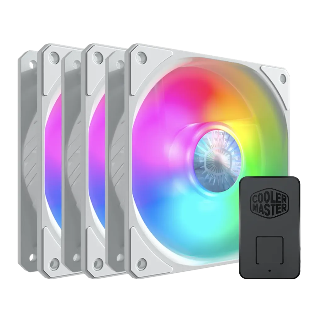 CoolerMaster SickleFlow 120 ARGB 3-in-1 Fan - White