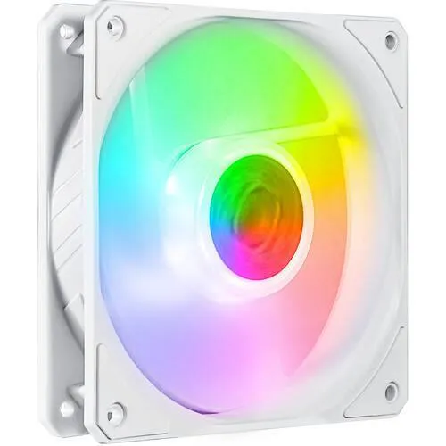 CoolerMaster SickleFlow 120 ARGB 120mm Square Frame Fan - White