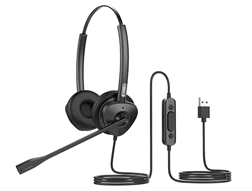 Fanvil HT302-U USB Wired Headset Dual mic Noise Reduction, HD Audio