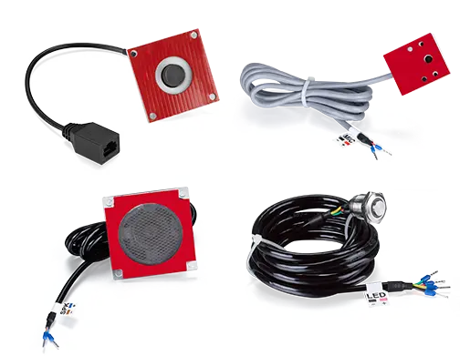 Fanvil SIP Paging gateway accessaries including camera, speaker, mic and LED 