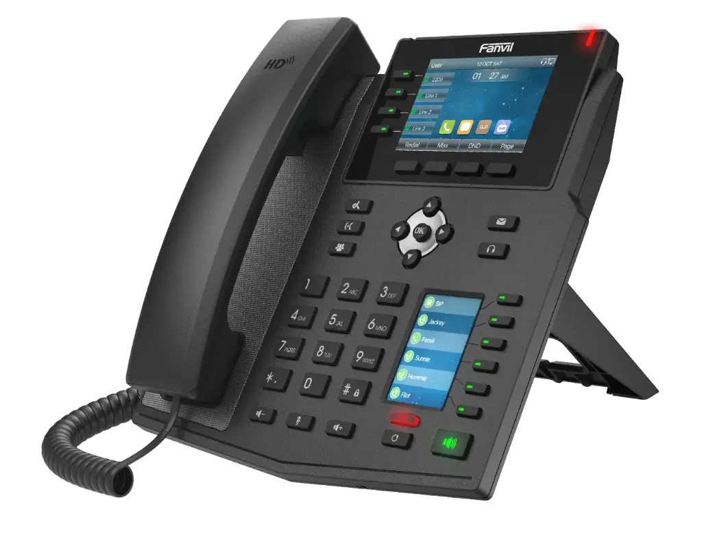 Fanvil X5U 16-Line Mid-level IP Dual-Color Display Phone 