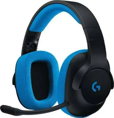 Logitech G233 Prodigy Wired Gaming Headset - BLACK/CYAN - 3.5 MM