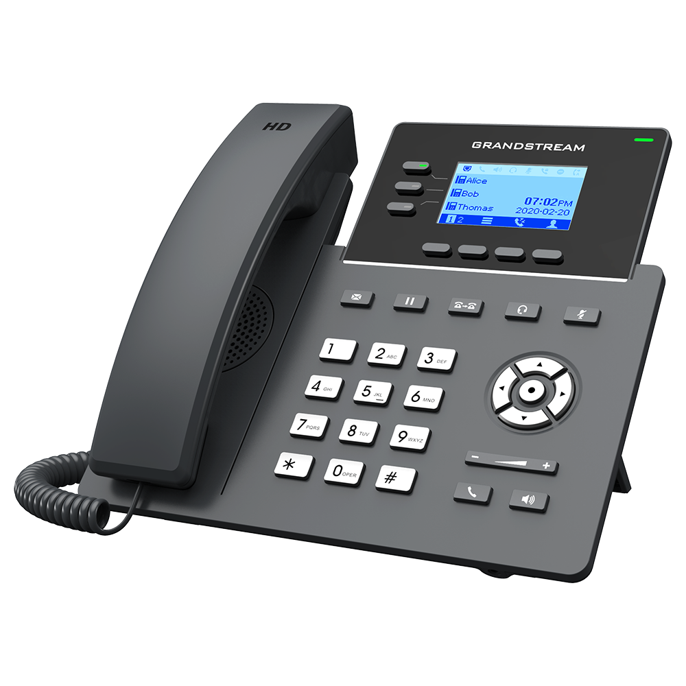 [GRP2603P] Grandstream GRP2603P PoE 3-Line 6-SIP Carrier Grade IP Phone 