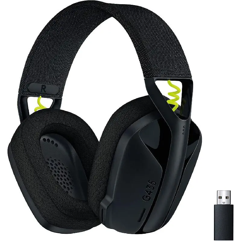 Logitech G435 Wireless Gaming Headset - Black/Neon Yellow