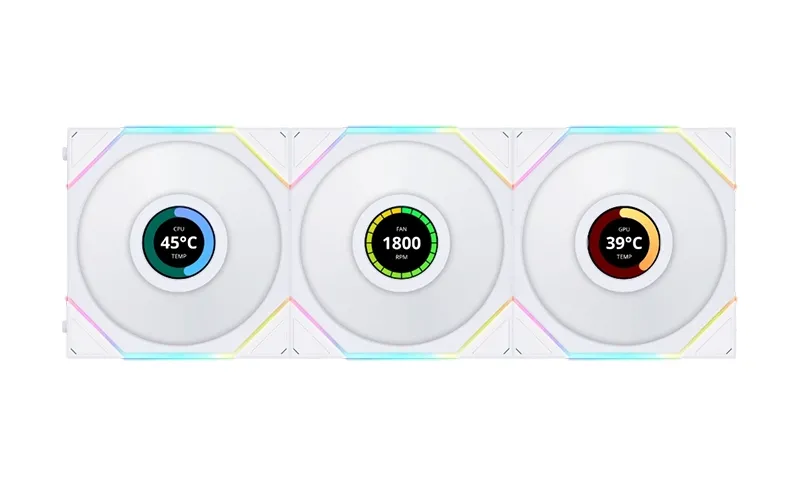 Lian Li Uni Fan TL LCD 120 3Pcs - White