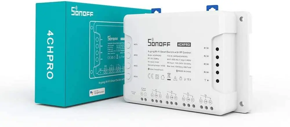 Sonoff 4CH Pro R3 Wi-Fi Smart Switch 4-Channel Din Rail Mounting Home Automation