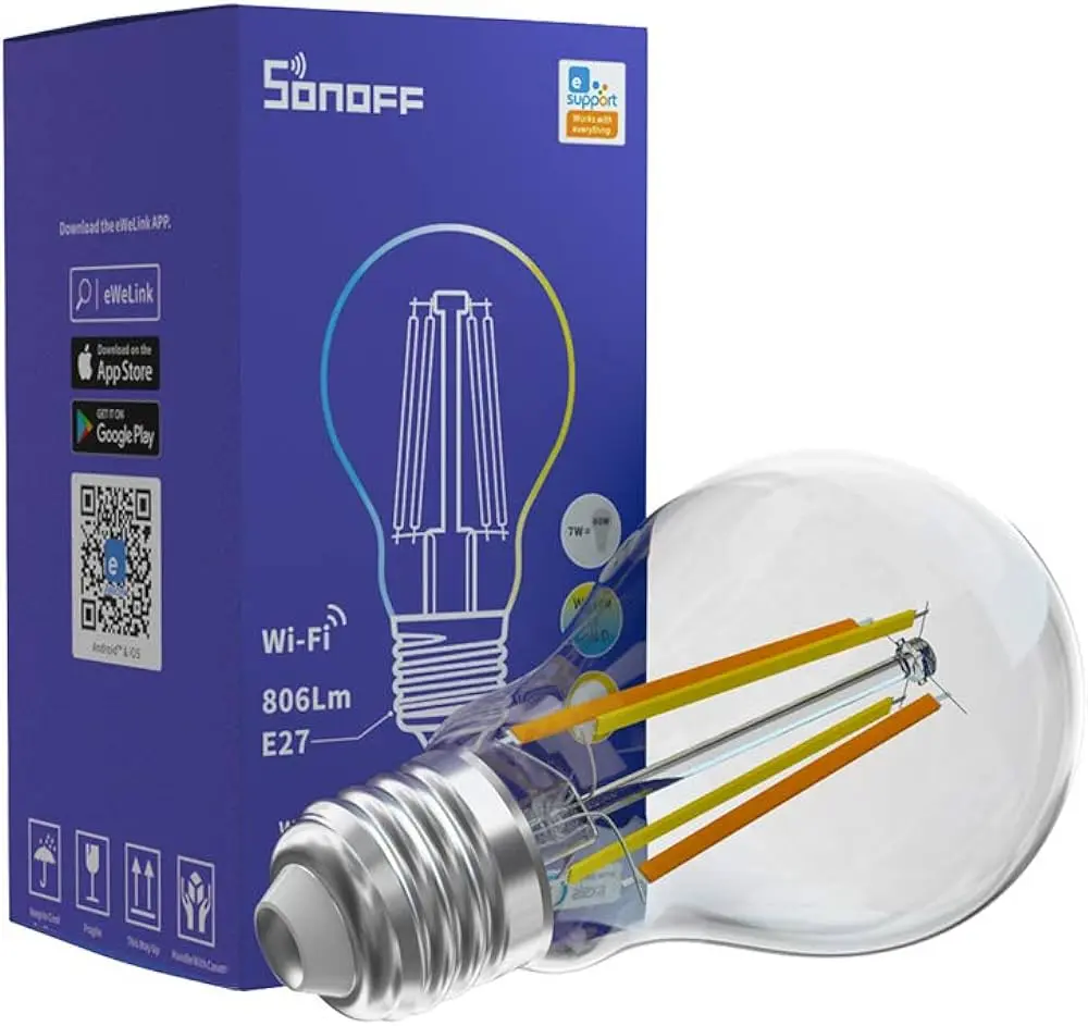Sonoff B02-F-A60 smart LED bulb (E27) Wi-Fi 806 lm 7 W (equivalent to 60 W) warm and cold color