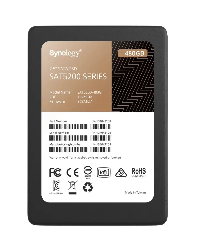 Synology 2.5" SATAIII SSD SAT5200 480GB