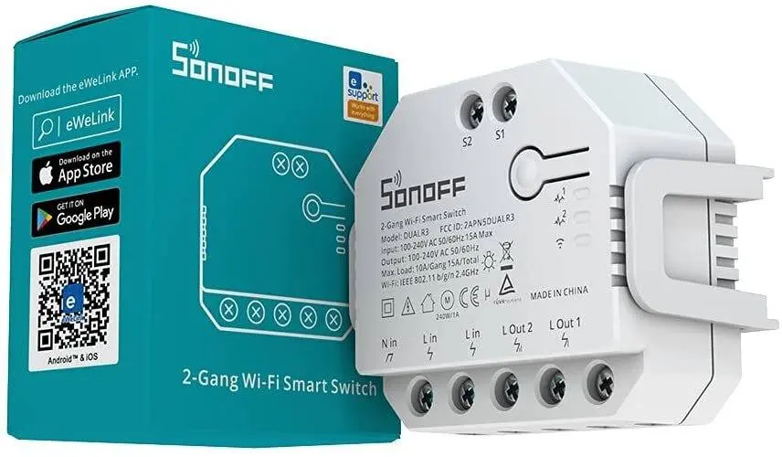 Sonoff DualR3 Dual Relay Two Way Power Metering Smart Switch