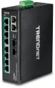 TRENDnet 10-Port Industrial Gigabit PoE+ DIN-Rail Switch