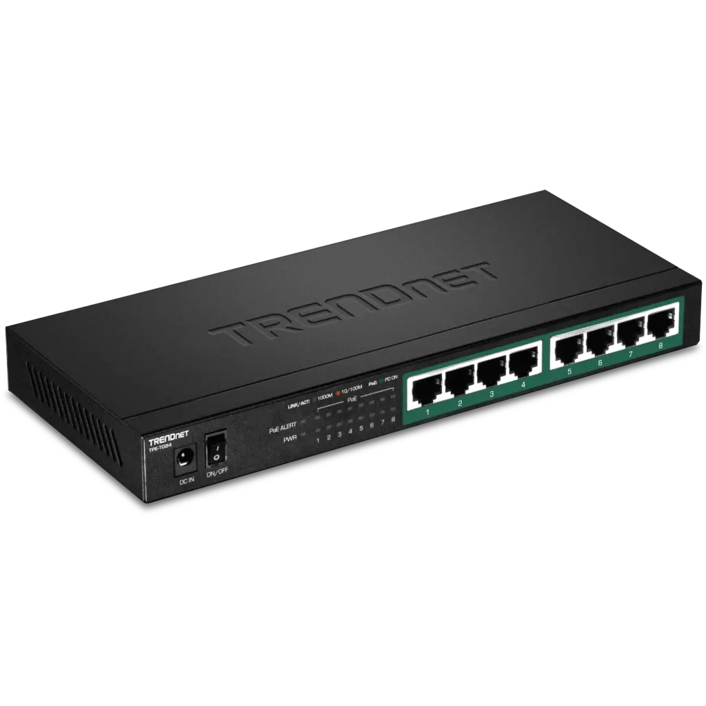 TRENDnet TPE-TG84 8-Port Gigabit PoE+ Switch