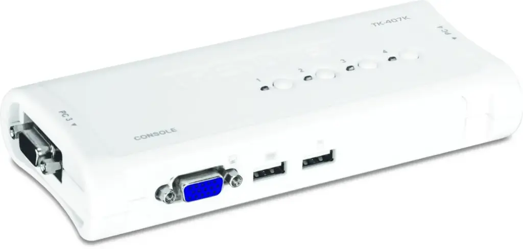 TRENDnet TK-407K 4-Port USB KVM Switch Kit