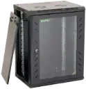 UniFlex Wall Mount Rack 12U 600*450mm with 1-fan and side locks 