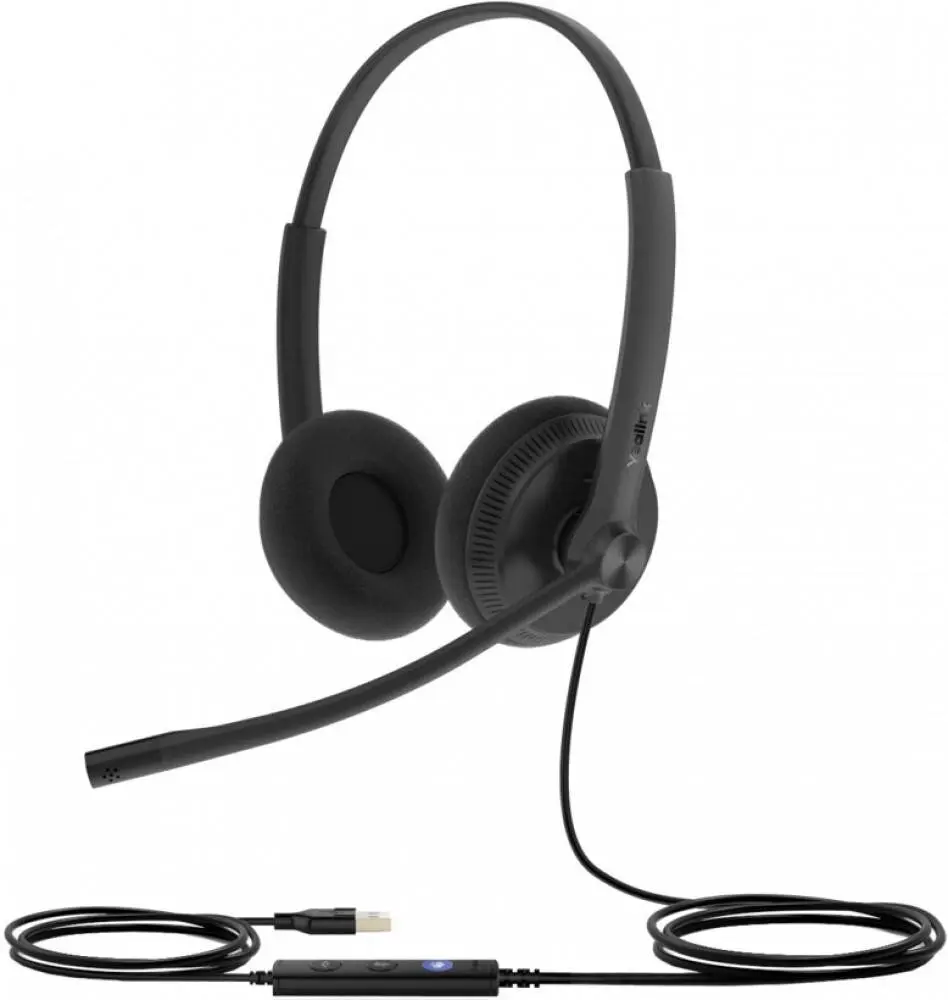 [UH34 Dual Teams] Yealink UH34 Dual Microsoft Teams Wired Headset-USB-A 2.0 