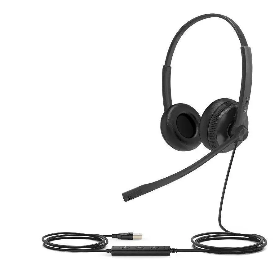 [UH34 Lite Dual Teams] Yealink UH34 Lite Dual Microsoft Teams Wired Headset-USB-A 2.0 