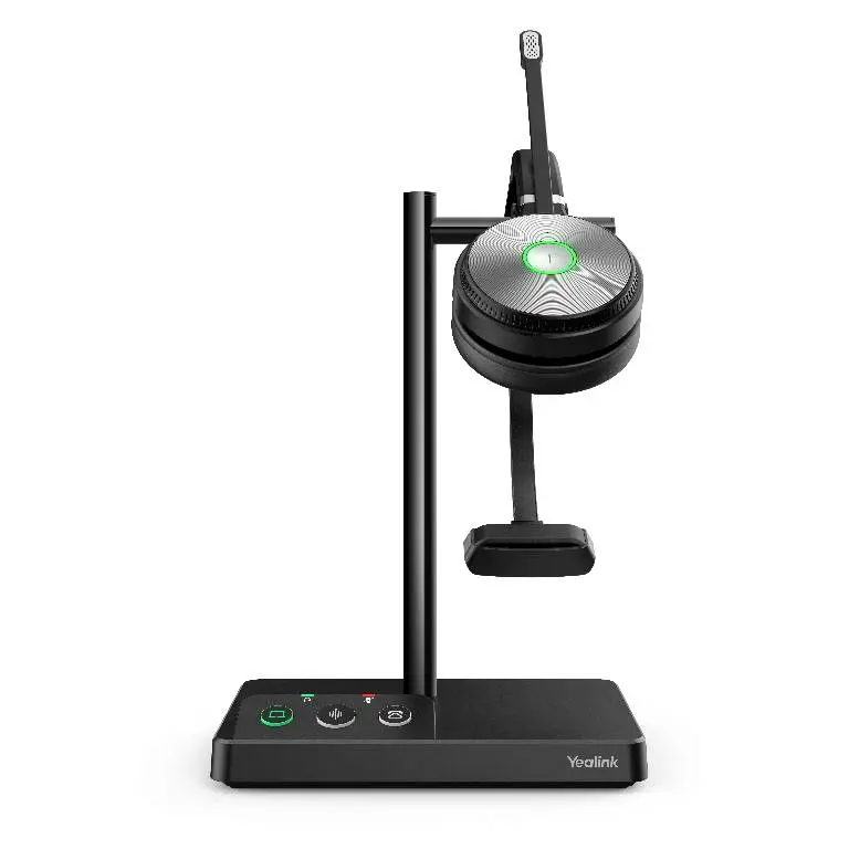 Yealink WH62 Teams Standard DECT Wireless Headset with Microphone (single ear)