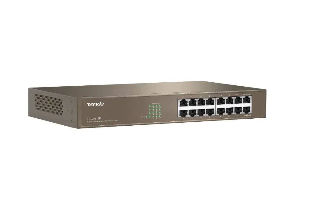 Tenda 16 Port Gigabit Rack Mount Switch- TEG1016D