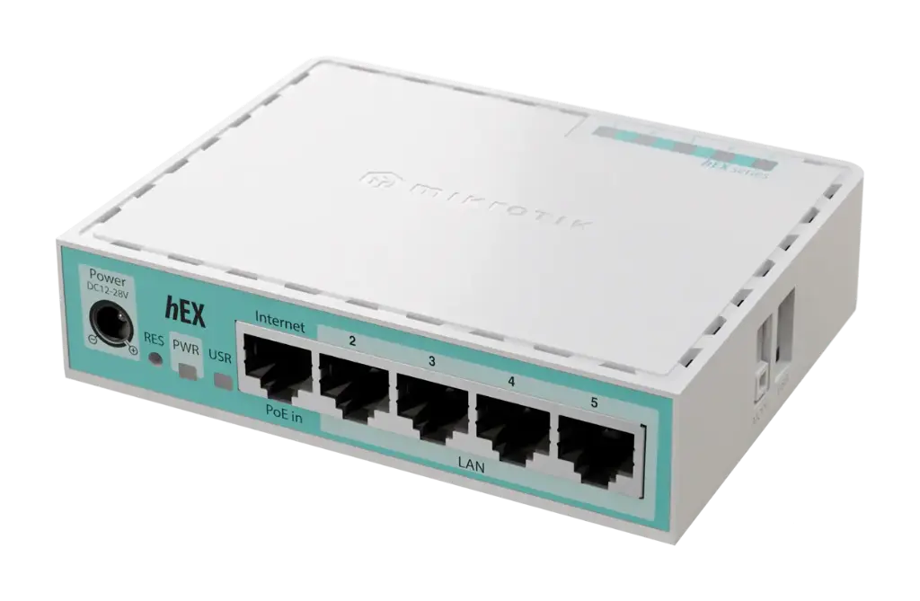 [E50UG] Mikrotik hEX 5 Port Gigabit 512Mb RAM Router (2024 version)