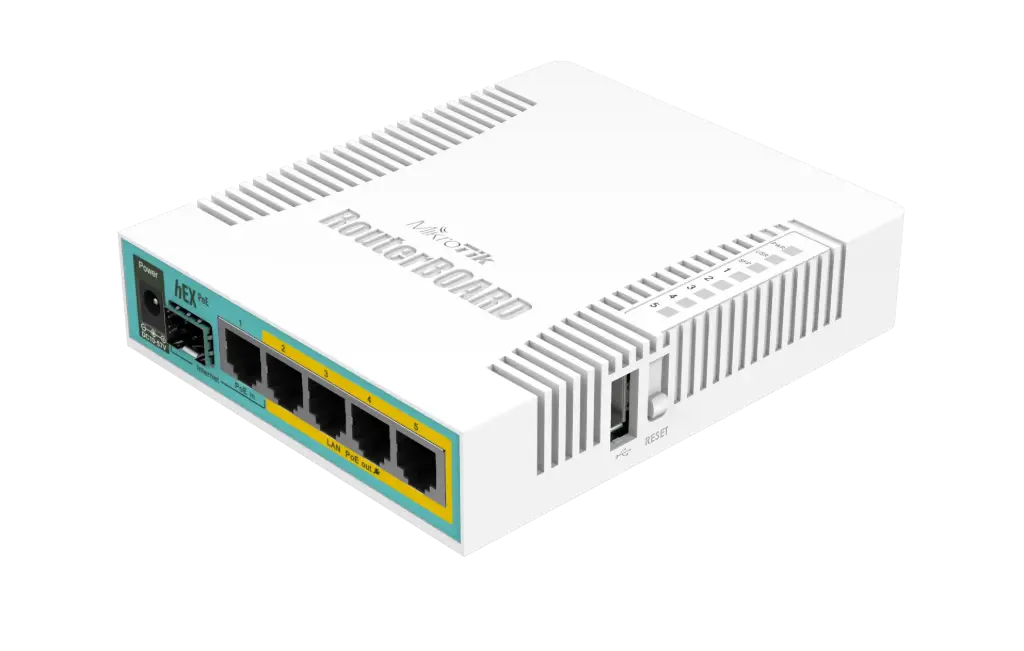 [RB960PGS hex POE] MikroTik RouterBOARD 960PGS hEX 5-Port Gigabit Router w/SFP (4-Port PoE)