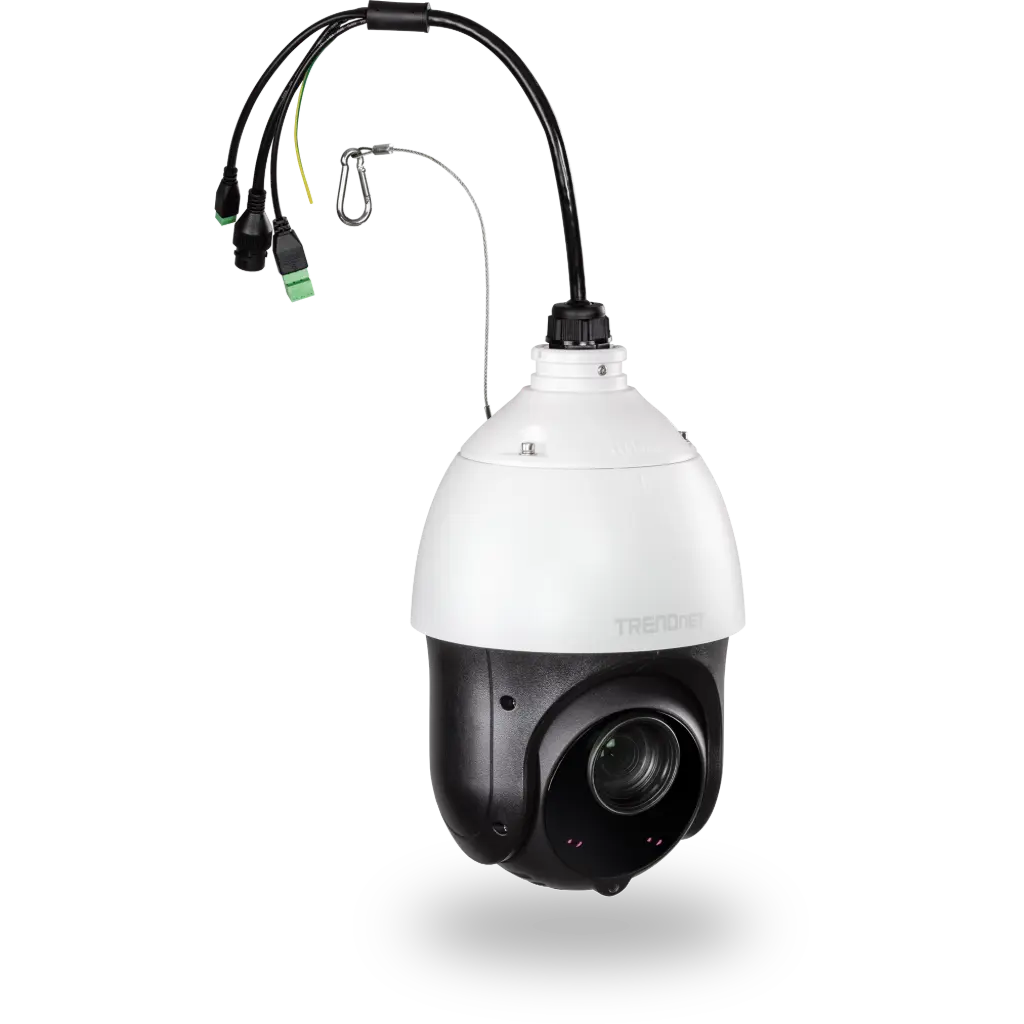 [TV-IP440PI] TRENDnet Indoor / Outdoor 2MP 1080p PoE+ IR PTZ Speed Dome Network Camera